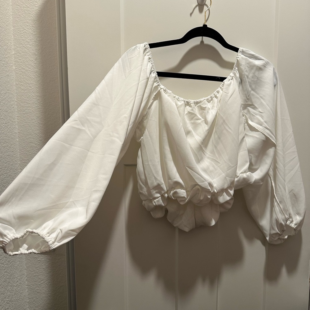 Elegant White Women's Blouse